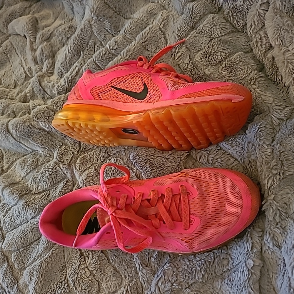 Nike Air Max Running S. 8.5 Neon Pink & Orange Sneakers 🩷🧡